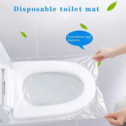 1PC Disposable Toilet Seat Cover Mat – Portable Travel Safety Toilet Seat Paper Pads, Waterproof Cushion for Bathroom Accessories