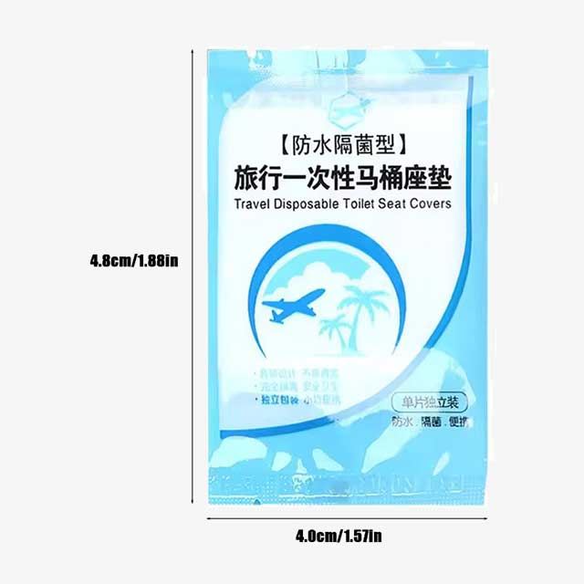 1PC Disposable Toilet Seat Cover Mat – Portable Travel Safety Toilet Seat Paper Pads, Waterproof Cushion for Bathroom Accessories