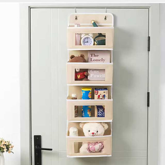 1pc Four-Layer Door Hanging Fabric Organizer Bag – Storage for Sundries, Underwear, Socks & Accessories