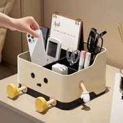 1pc Boîte de rangement de bureau multifonctionnelle – Étagère de rangement cosmétique à plusieurs niveaux – Vitrine de comptoir pour maquillage, soins de la peau et fournitures de bureau