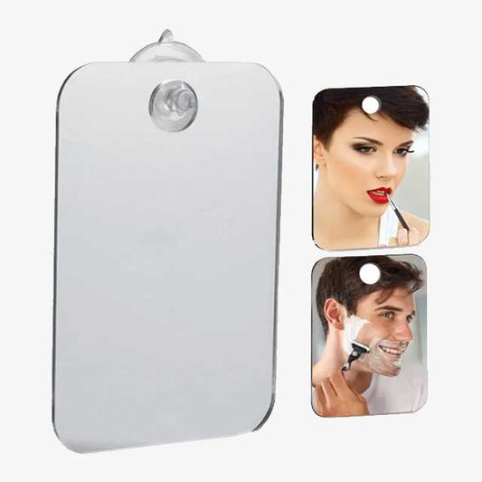 1PCS Acrylic Mirror with Wall Suction – Portable Shower Mirror for Shaving & Makeup, Ideal Bathroom & Travel Accessory