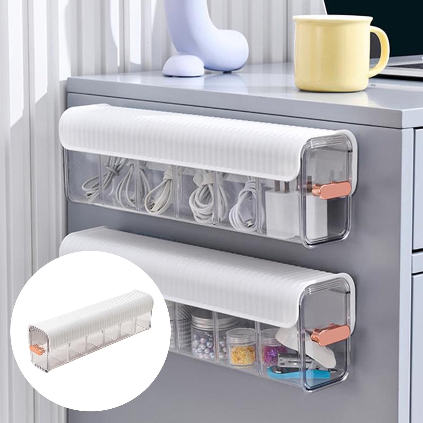 Organisateur mural de cravates, boîte de rangement transparente et étanche pour placard, facile à assembler