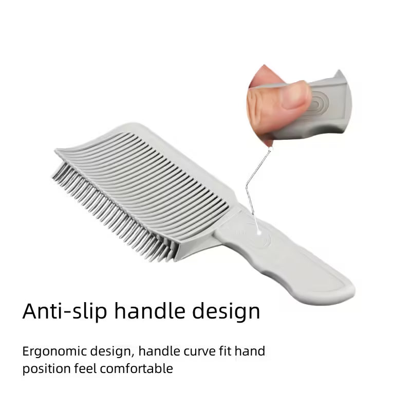 Fading Comb - Professional Barber Clipper Blending Tool for Men - Heat Resistant Fade Brush for Salon Styling
