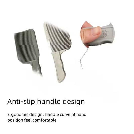 Peigne à dégradé - Outil de dégradé professionnel pour tondeuse de barbier - Brosse à dégradé résistante à la chaleur pour coiffure en salon 