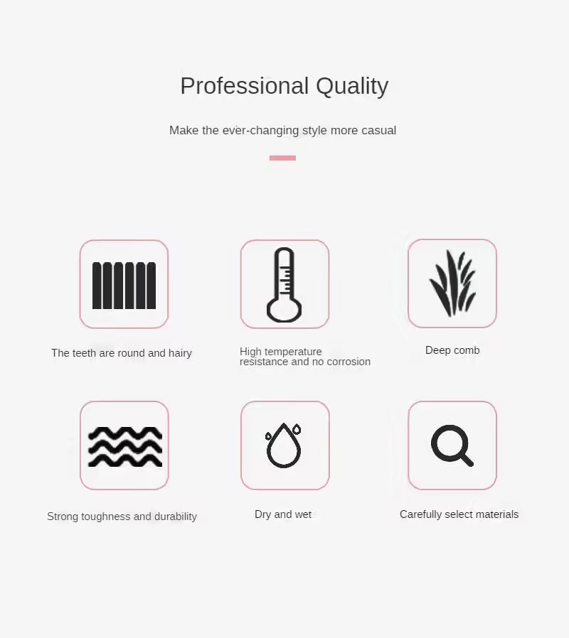Hair styling comb set 10pcs salon tools kit