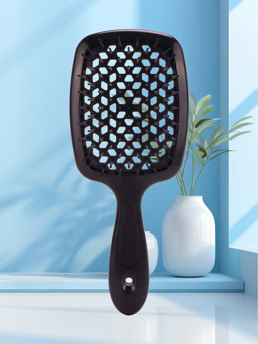 Peigne à coussin d'air - Massage, antistatique, design ajouré - Brosse pour cheveux bouclés mouillés, outil de coiffure