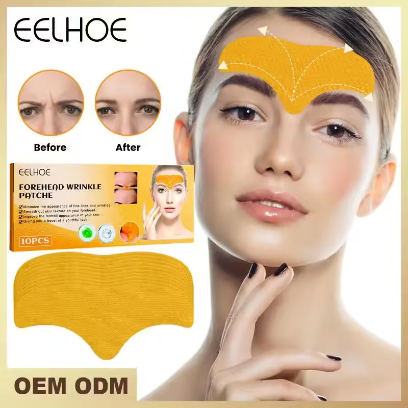 Anti-wrinkle forehead gel patch 10 pcs set