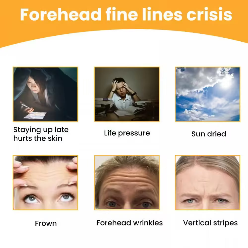 Anti-wrinkle forehead gel patch 10 pcs set