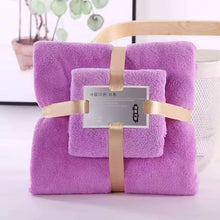 2-Piece Luxury Bath Towel Set – Super Soft Coral Velvet Bath & Hand Towel Duo – Highly Absorbent & Quick-Drying Spa Set for Adults – Premium Hotel Quality Bathroom Linens (Pink/Blue/Green/Khaki/Purple)