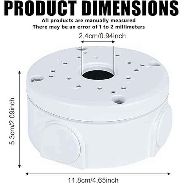 2 Pieces Junction Box for Security Cameras