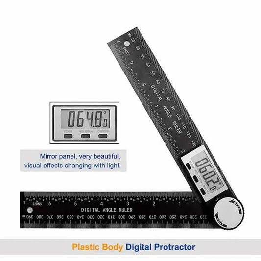 2-in-1 Digital Angle Finder & Protractor – High-Accuracy Measuring Tool for Woodworking & DIY | Multifunction Scale Gauge