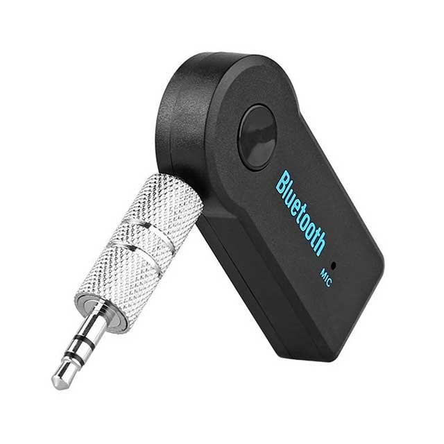 2-in-1 Wireless Bluetooth 5.0 Audio Receiver Adapter – 3.5mm AUX Jack for Car, Music, A2DP, Headphones & Hands-Free Calls