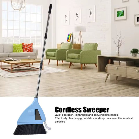 2-in-1 Cordless Vacuum Broom & Sweeper – USB Rechargeable Lightweight Vacuum Cleaner for Home, Bedroom & Office