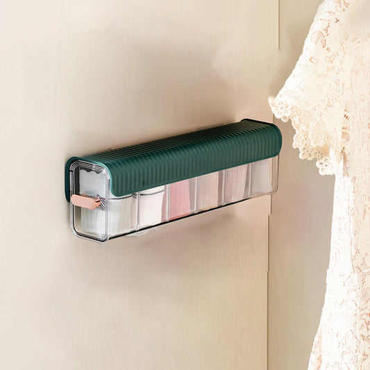 Organisateur mural de cravates, boîte de rangement transparente et étanche pour placard, facile à assembler