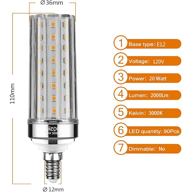 200W LED Corn Light Bulbs