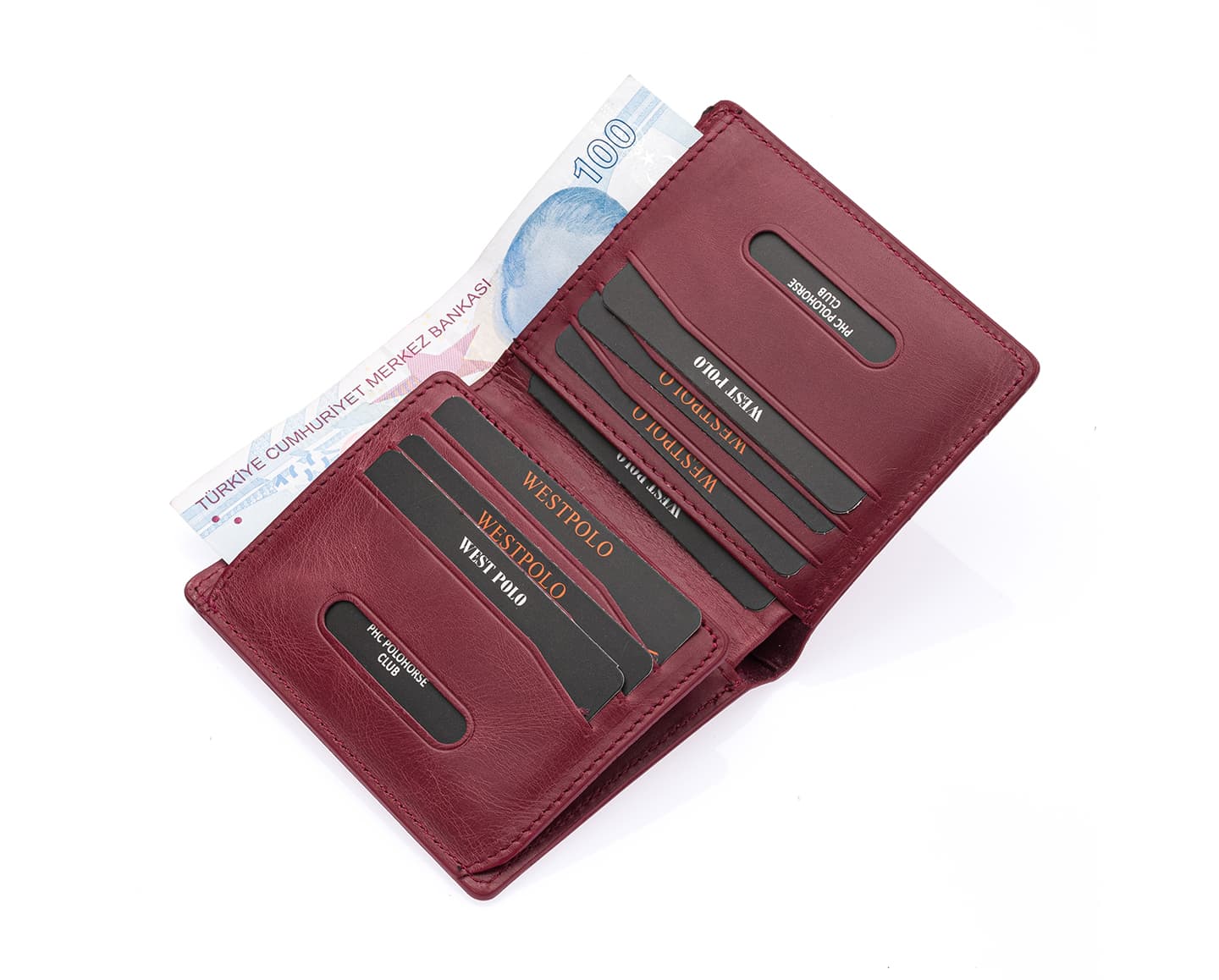 Westpolo Martini Genuine Leather Men's Wallet Card Holder With Large Card Holder Compartment (1590C)