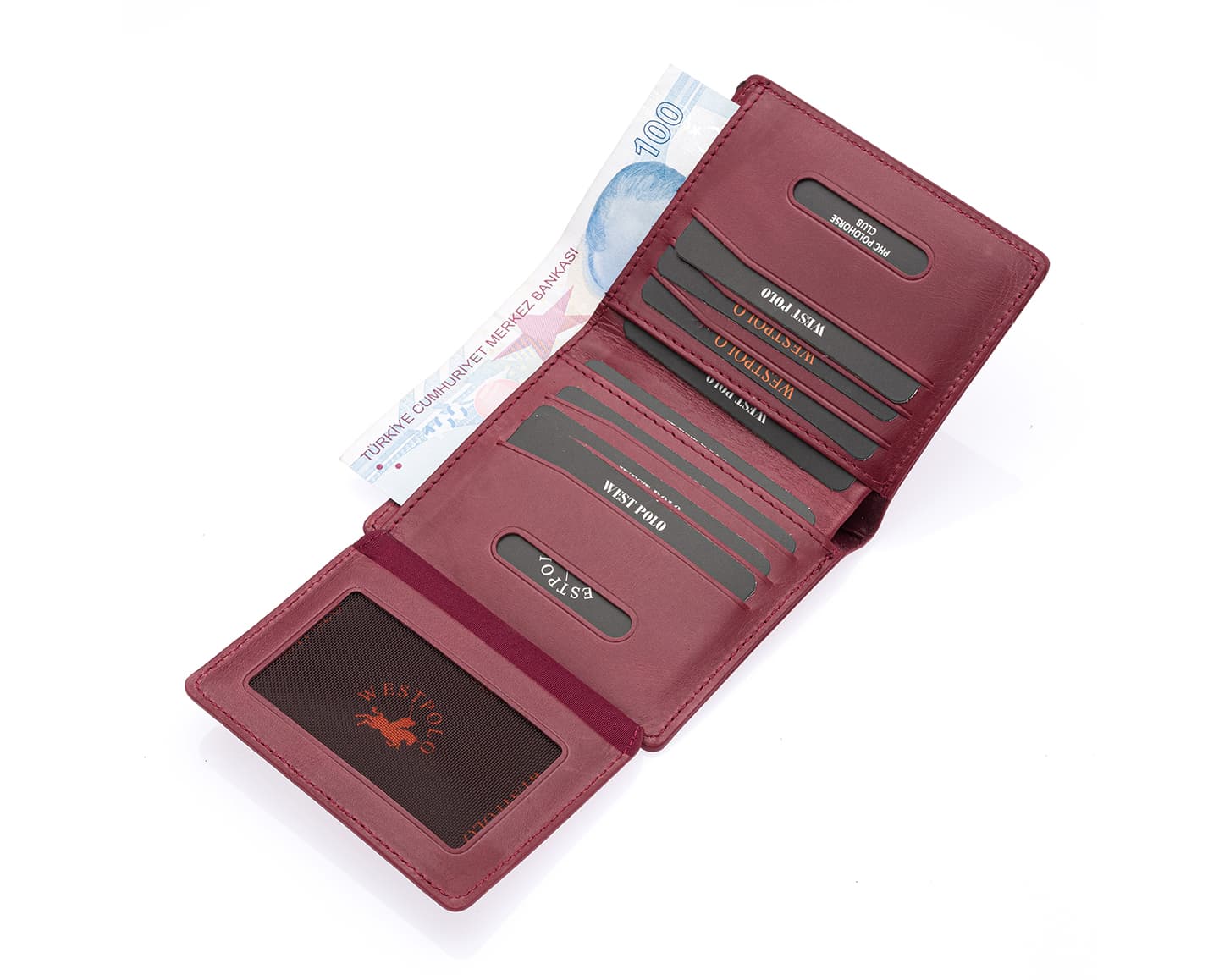 Westpolo Martini Genuine Leather Men's Wallet Card Holder With Large Card Holder Compartment (1590C)