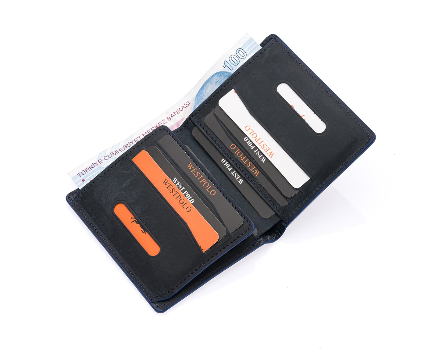 Westpolo Martini Genuine Leather Men's Wallet Card Holder With Large Card Holder Compartment (1590C)