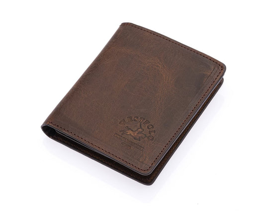 Westpolo Martini Genuine Leather Men's Wallet Card Holder With Large Card Holder Compartment (1590C)