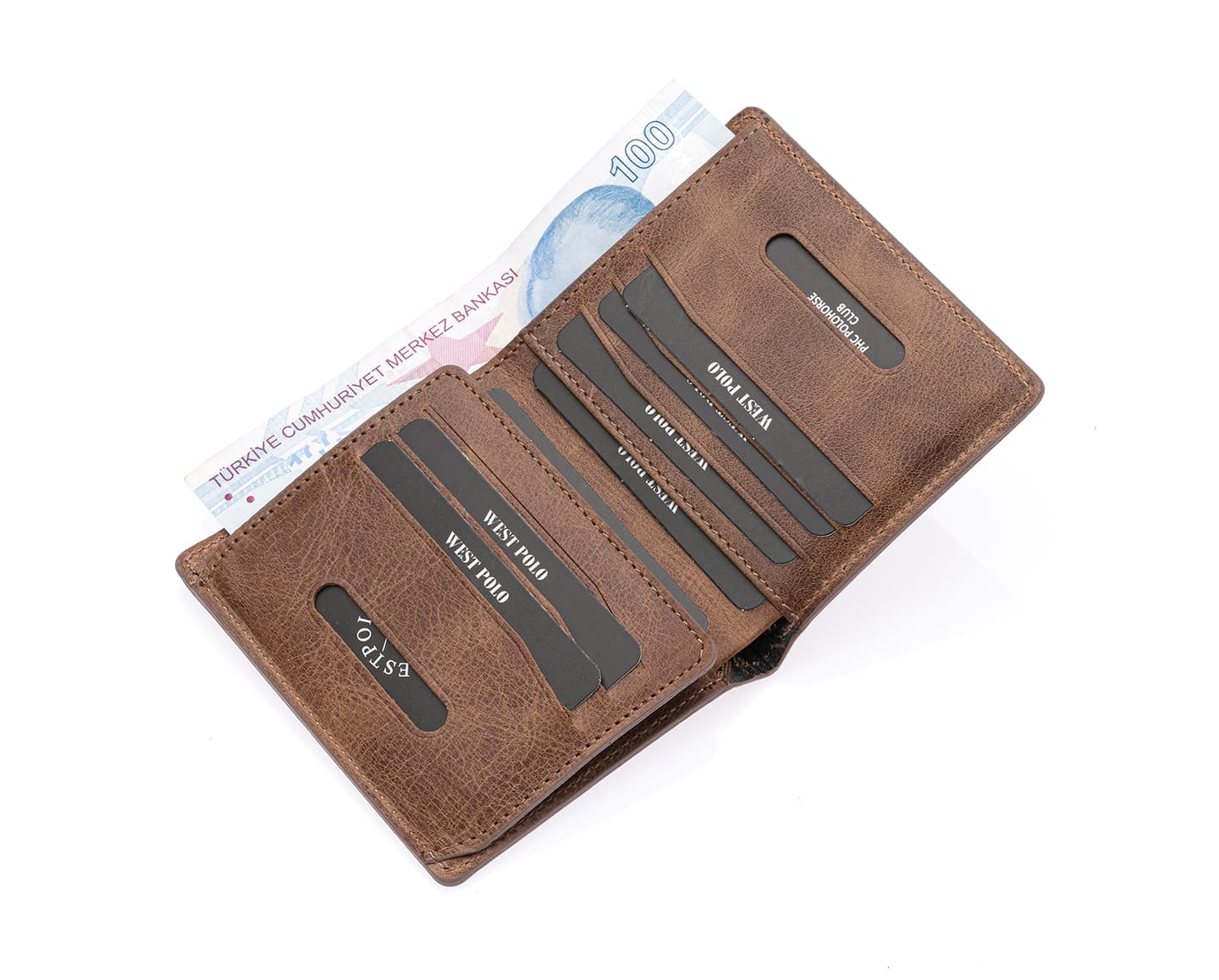 Westpolo Martini Genuine Leather Men's Wallet Card Holder With Large Card Holder Compartment (1590C)