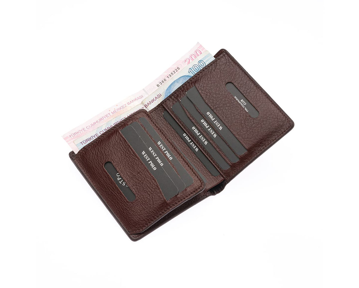 Westpolo Martini Genuine Leather Men's Wallet Card Holder