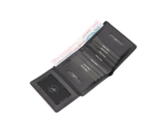 Westpolo Martini Genuine Leather Men's Wallet Card Holder With Large Card Holder Compartment (1590)