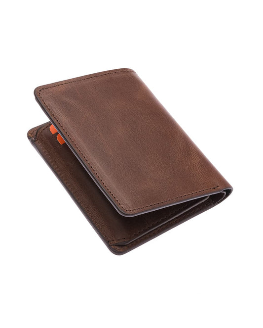 Westpolo Pimm Large Card Holder with Divided Edges Painted Unisex Genuine Leather Wallet Card Holder (250C)