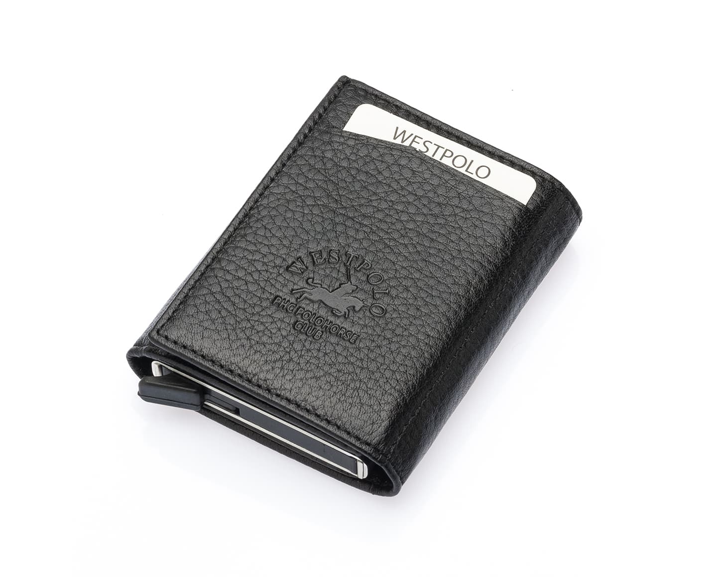 Westpolo Safari Large Card Holder Genuine Leather Unisex Mechanism Wallet (5550)