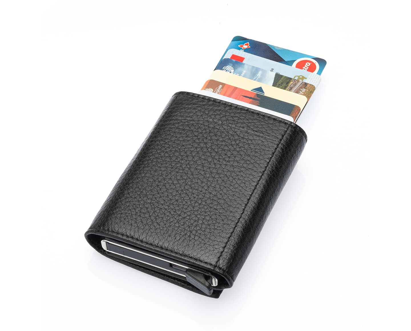 Westpolo Safari Large Card Holder Genuine Leather Unisex Mechanism Wallet (5550)