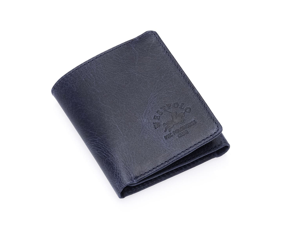 Portefeuille homme Westpolo en cuir véritable (1646)