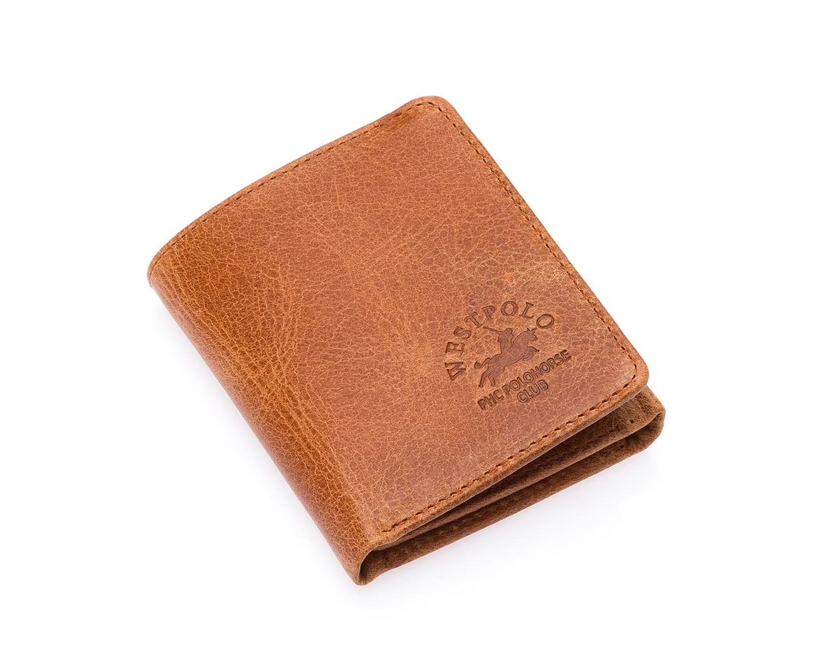 Portefeuille homme Westpolo en cuir véritable (1646)