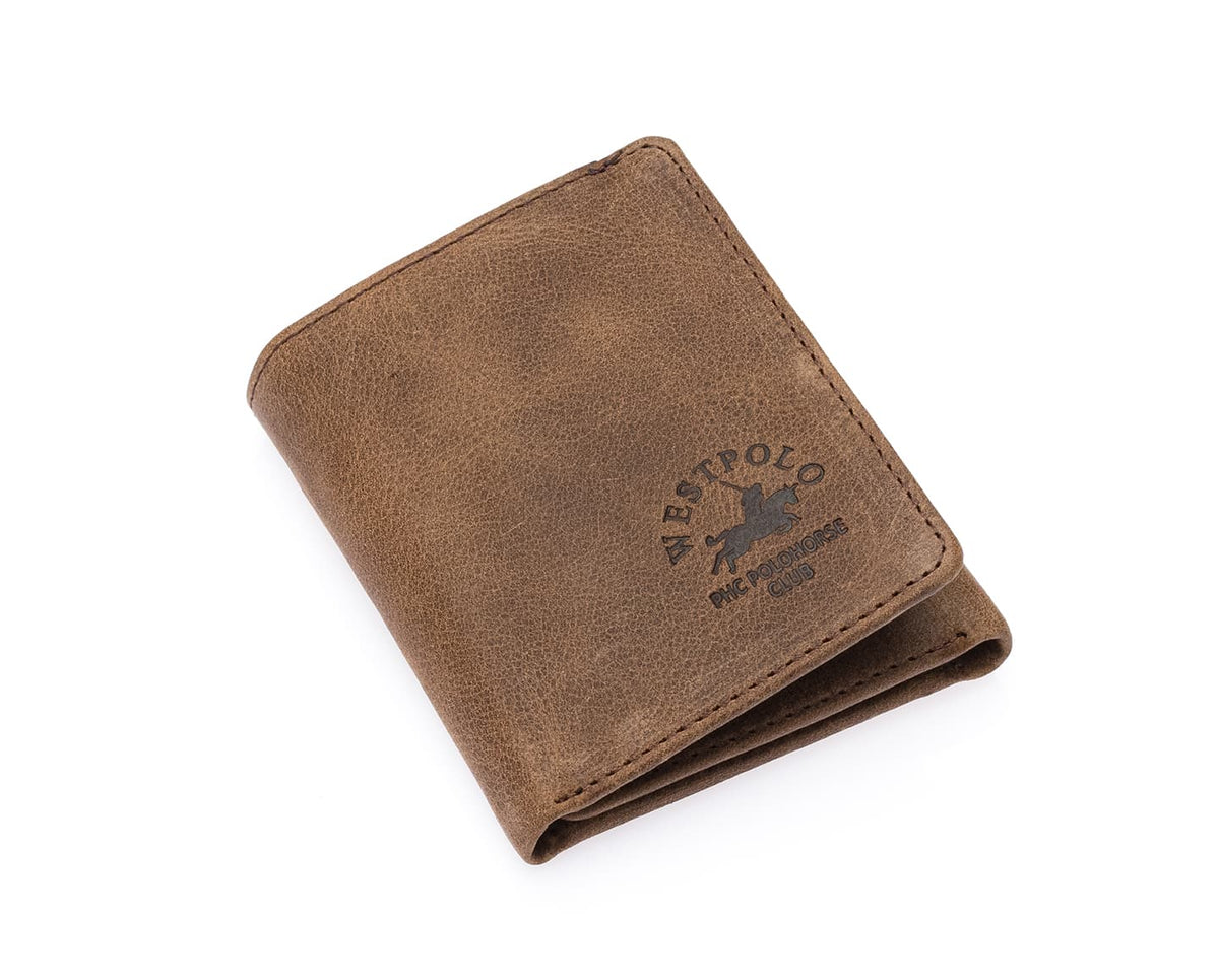 Portefeuille homme Westpolo en cuir véritable (1646)