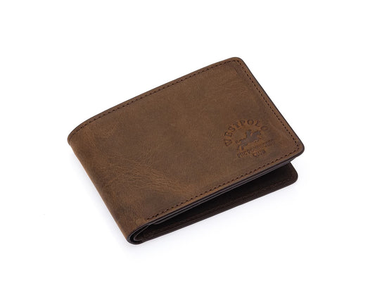 Westpolo Genuine Crazy Leather Men's Wallet (150C)