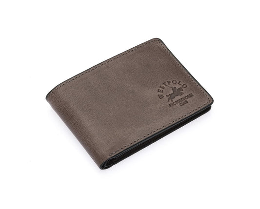 Westpolo Genuine Crazy Leather Men's Wallet (150C)