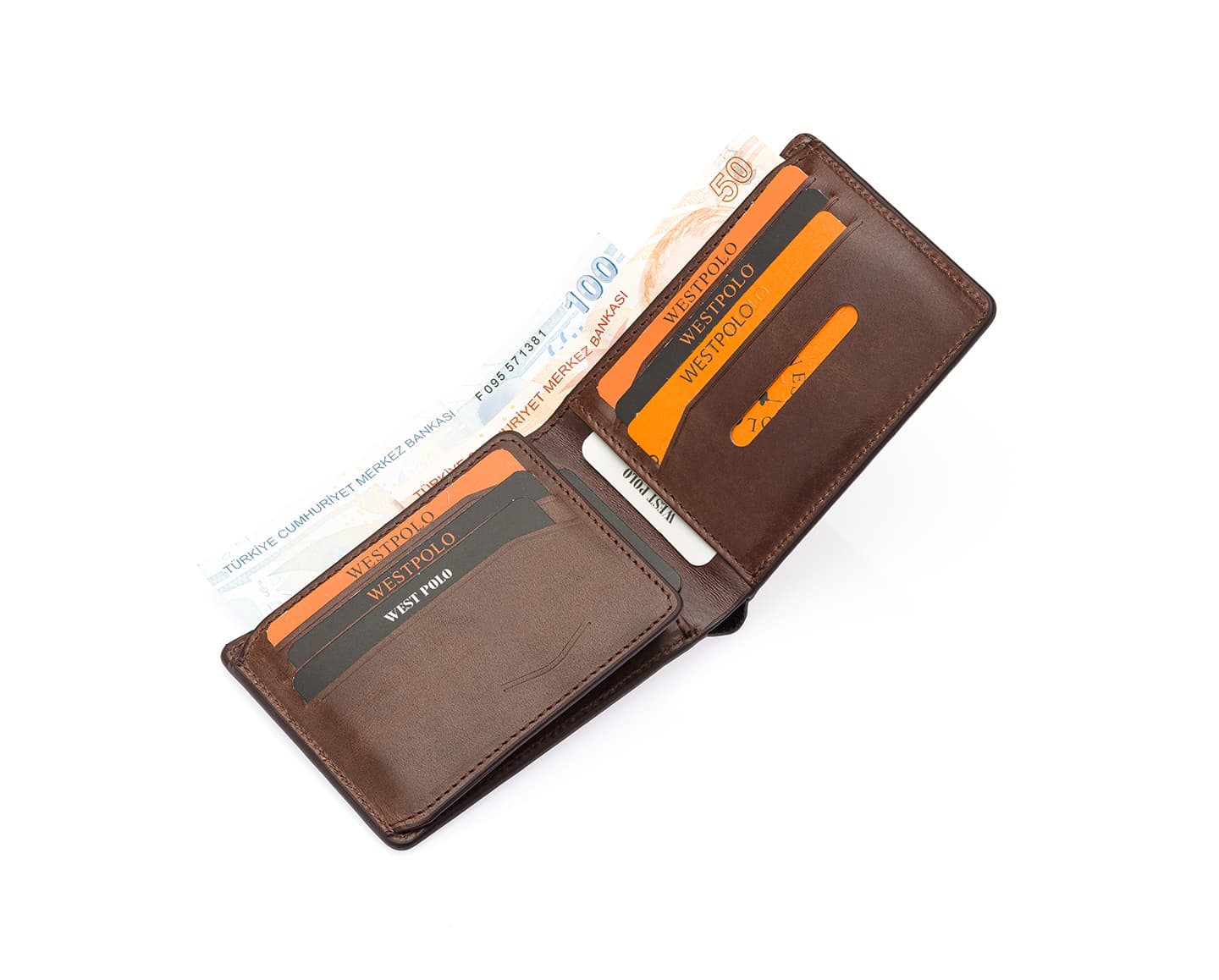 Westpolo Genuine Crazy Leather Men's Wallet (150C)