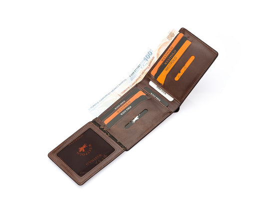 Westpolo Genuine Crazy Leather Men's Wallet (150C)