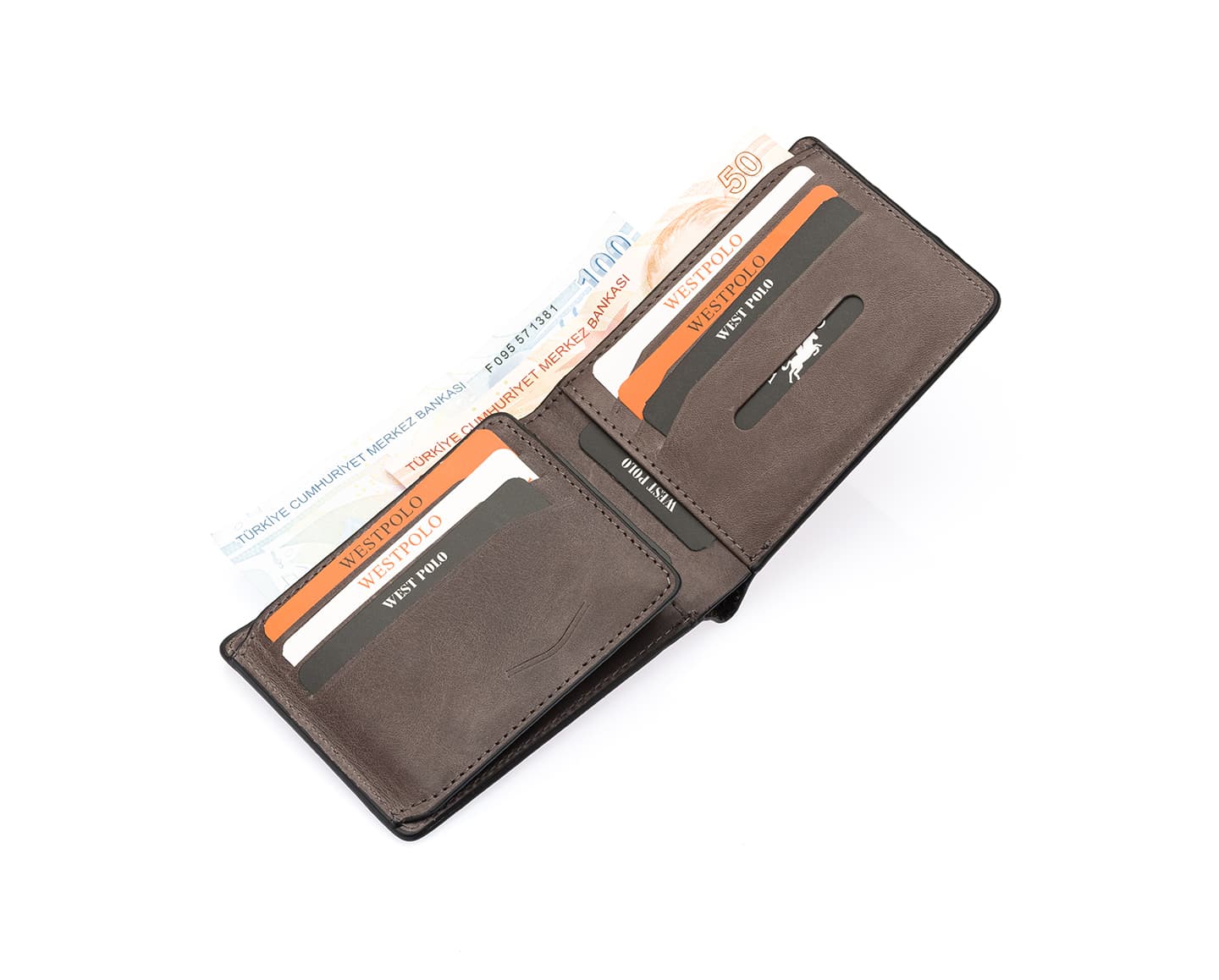 Westpolo Genuine Crazy Leather Men's Wallet (150C)