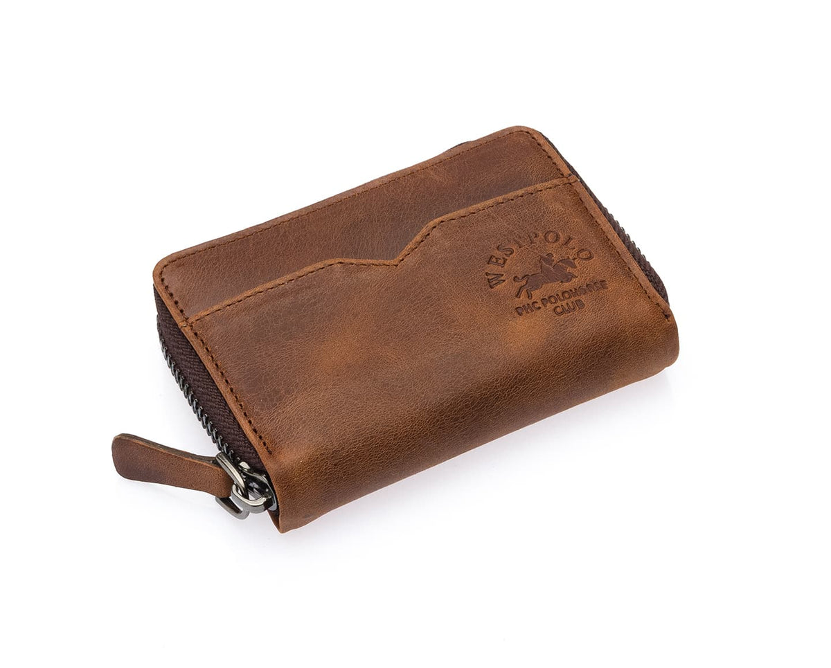Portefeuille homme Westpolo en cuir Crazy véritable (627C)