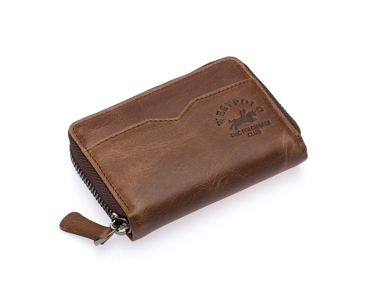 Portefeuille homme Westpolo en cuir Crazy véritable (627C)
