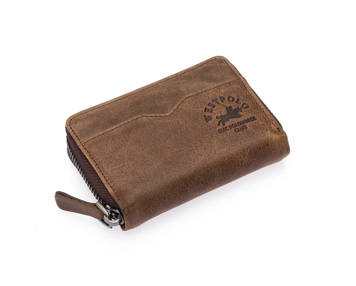 Portefeuille homme Westpolo en cuir Crazy véritable (627C)