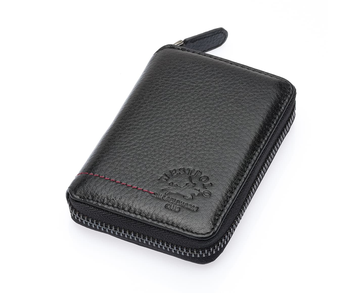 Westpolo Vega Big Card Holder Zippered Unisex Genuine Leather Wallet (1695)