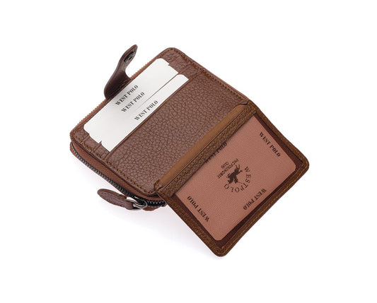 Westpolo Genuine Leather Unisex Cardholder Wallet (1595)