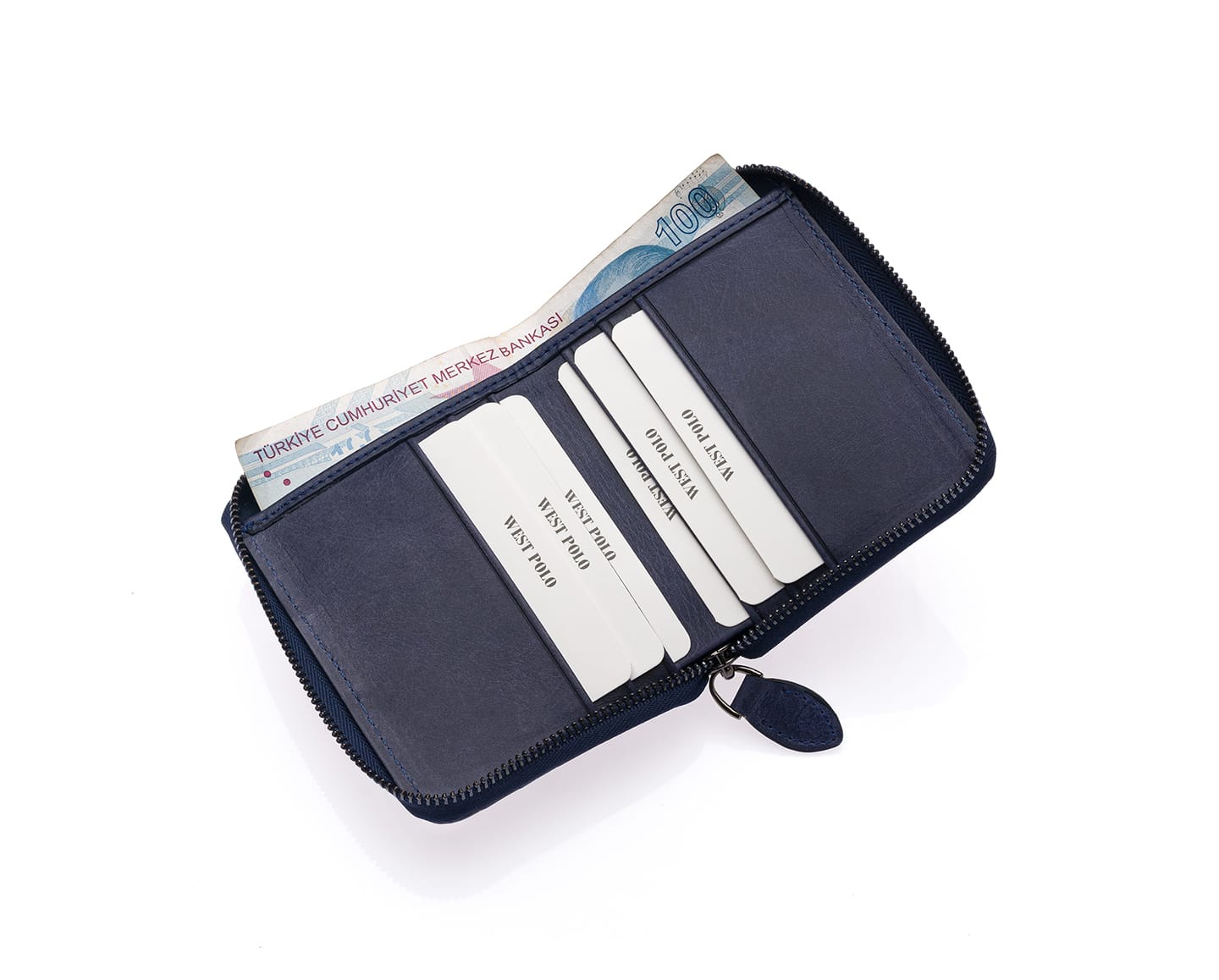 Westpolo Genuine Crazy Leather Unisex Cardholder Wallet (1595C)