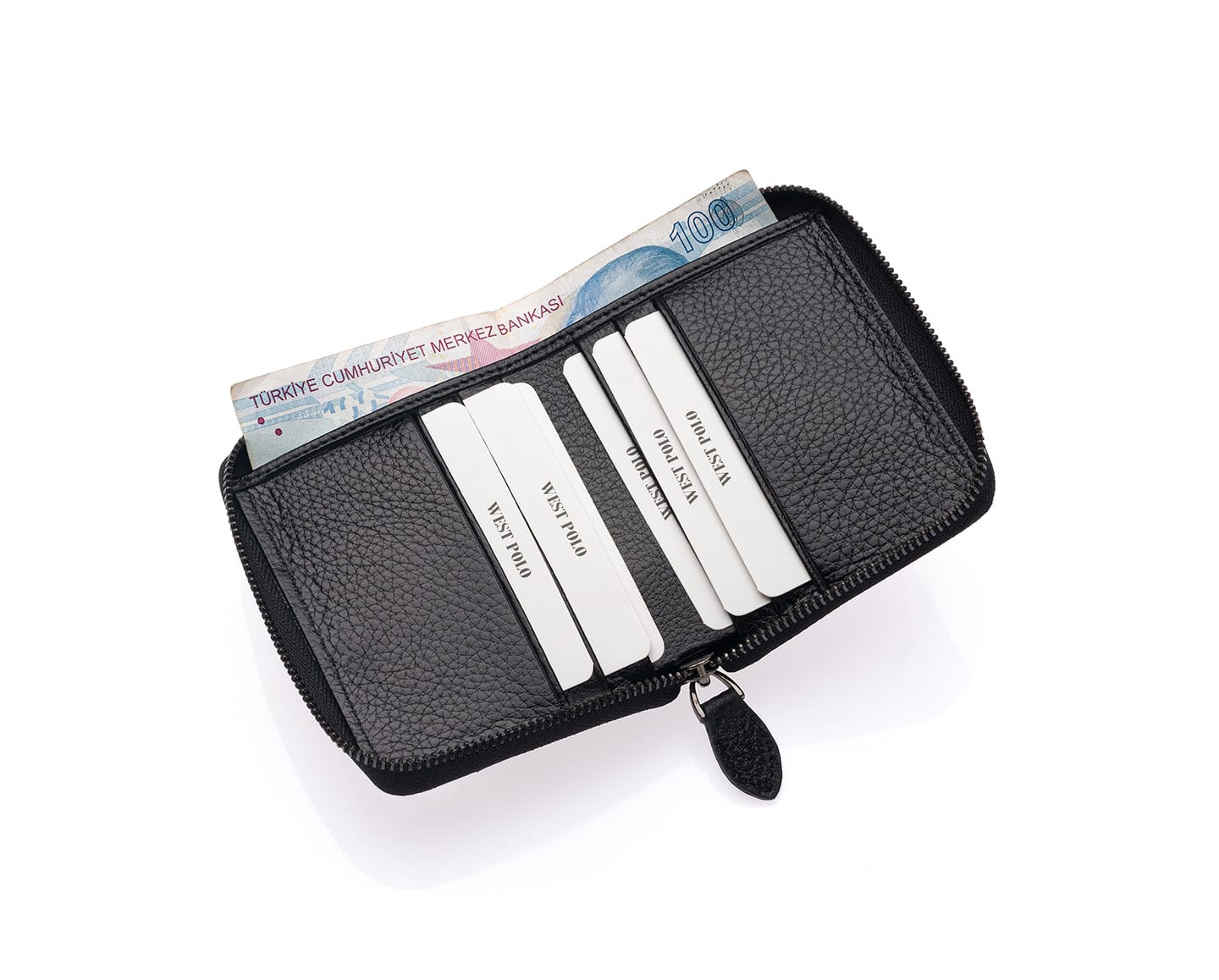 Portefeuille porte-cartes unisexe en cuir véritable Westpolo (1595)