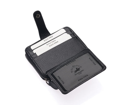 Westpolo Genuine Leather Unisex Cardholder Wallet (1595)