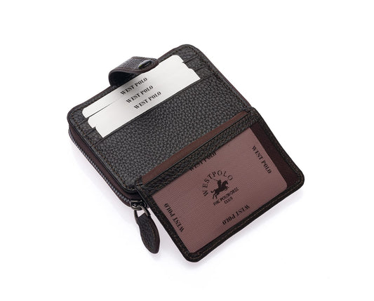 Westpolo Genuine Leather Unisex Cardholder Wallet (1595)