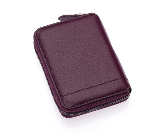 Westpolo Vega Big Card Holder Zippered Unisex Genuine Leather Wallet (1695)