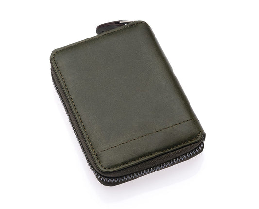 Westpolo Vega Zippered Unisex Genuine Leather Wallet (1695C)