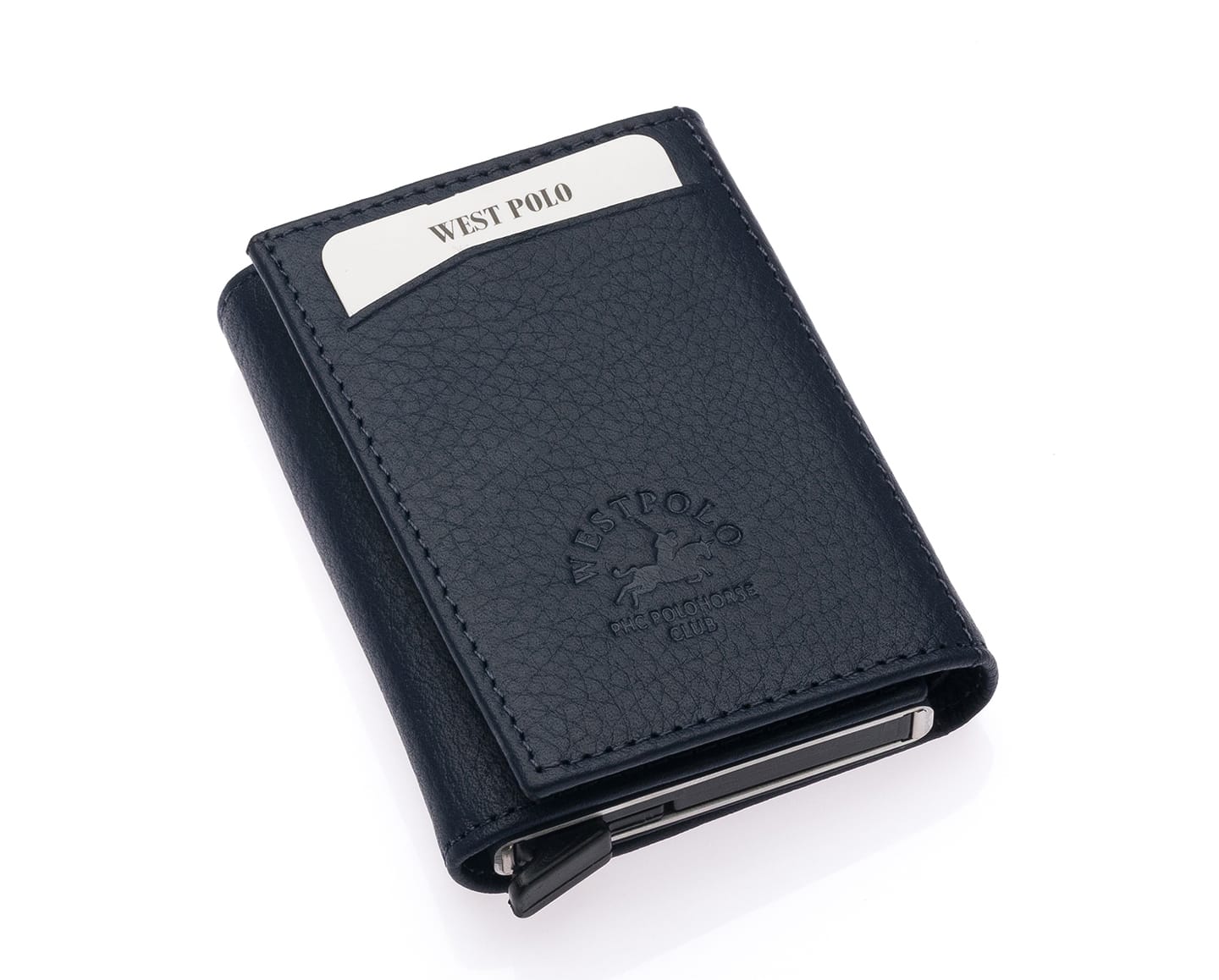 Westpolo Safari Large Card Holder Genuine Leather Unisex Mechanism Wallet (5550)