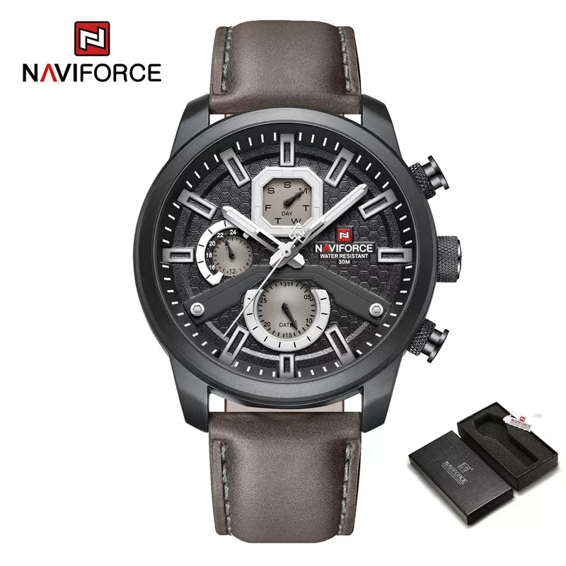 2022 Fashion NAVIFORCE Mens Watches Top Brand Luxury Military Quartz Watch Leather Waterproof Sport Calendar Watch.jpg.jpg  4